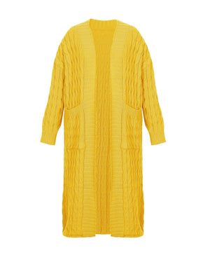 Casual Open Front Knitwear