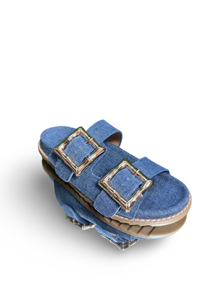 Denim sandal